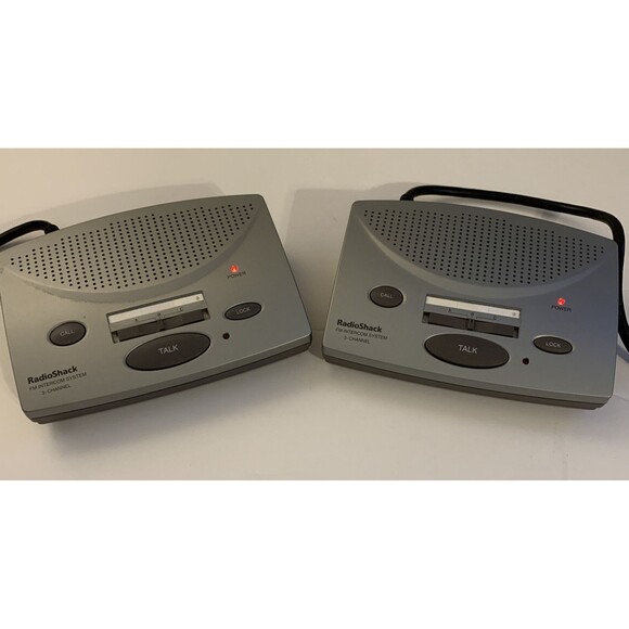 Radio Shack FM Wireless Intercom 3-Channel Station System 43-3105 Set Of 2 - Picture 2 of 4
